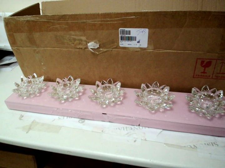 Lot 179 JULIEN MACDONALD CRYSTAL CANDLE HOLDER Simon Charles Auctioneers