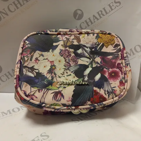 BOX OF APPROXIMATELY 5 JOANA FULANA PREMIUM COLLECTION FLORAL BIRD STORAGE BAGS PINK