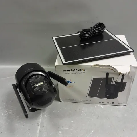 BOXED LEMNOI WIRELESS SOLAR POWERED SECURITY CAMERA 