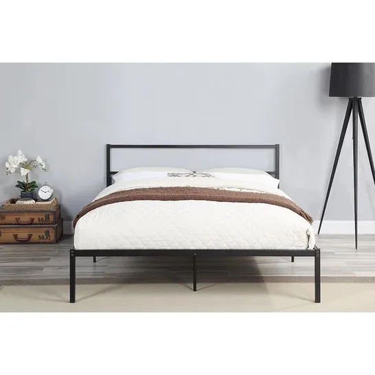 BOXED IZARIAH PLATFORM BED // SIZE: SMALL DOUBLE (1 BOX)