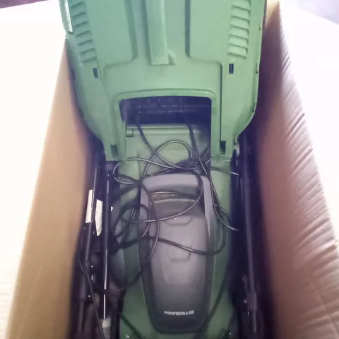 BOXED USED POWERBASE ELECTRIC ROTARY LAWN MOWER 1800W