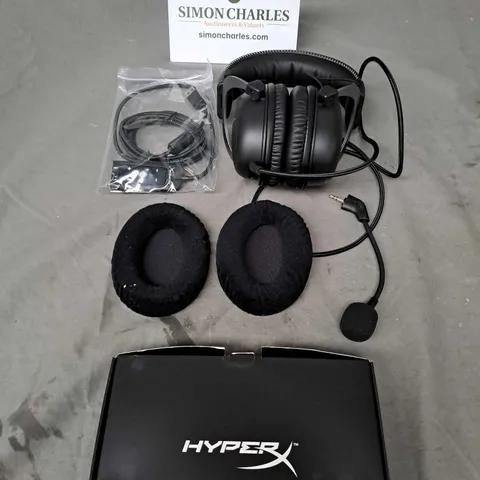 BOXED HYPERX WIRED HEADPHONES WITH MICROPHONE IN BLACK