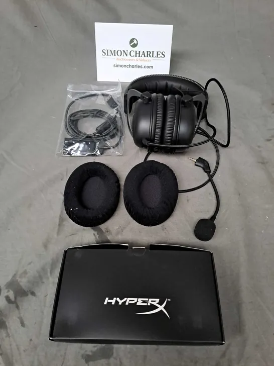 BOXED HYPERX WIRED HEADPHONES WITH MICROPHONE IN BLACK