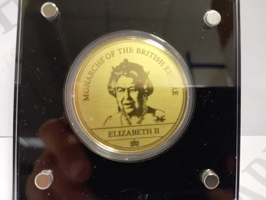 MONARCHS OF THE BRITISH EMPIRE COMMEMORATIVE COIN - ELIZABETH II 