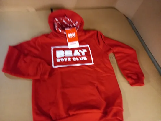 BEAT BOYZ CLUB SNOOD HOODIE IN RED - 15/16 YRS