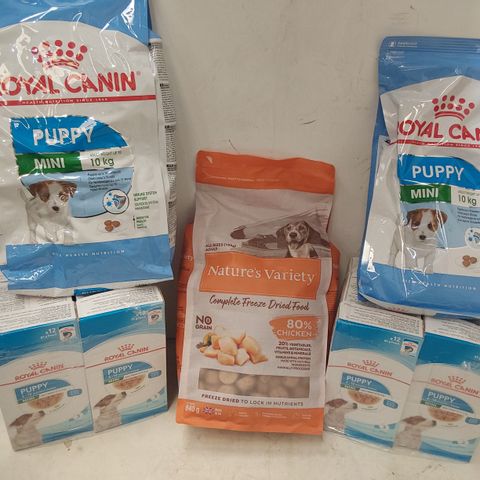 ROYAL CANIN DRY & WET PUPPY FOOD & 840g NATURES VARIETY DRY DOG FOOD