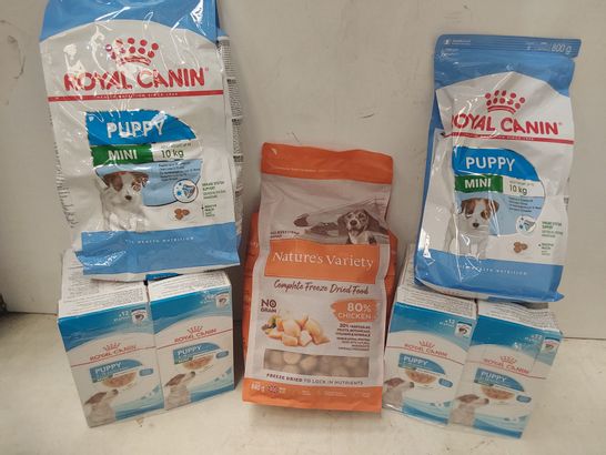 ROYAL CANIN DRY & WET PUPPY FOOD & 840g NATURES VARIETY DRY DOG FOOD