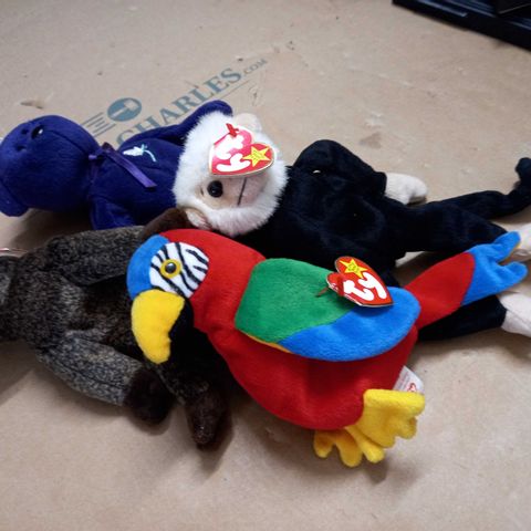 LOT OF 4 TY PLUSHIES