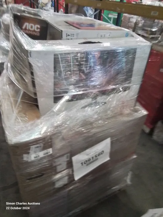 PALLET OF APPROXIMATELY 21 UNPROCESSED RAW RETURN MONITORS TO INCLUDE;