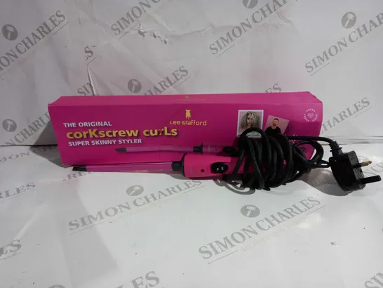 BOXED LEE STAFFORD CORKSCREW CURLS SUPPER SKINNY STYLER