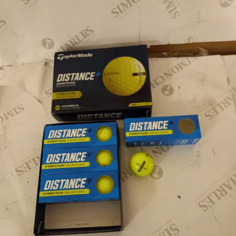 BOXED TAYLORMADE DISTANCE+ GOLF BALLS X12