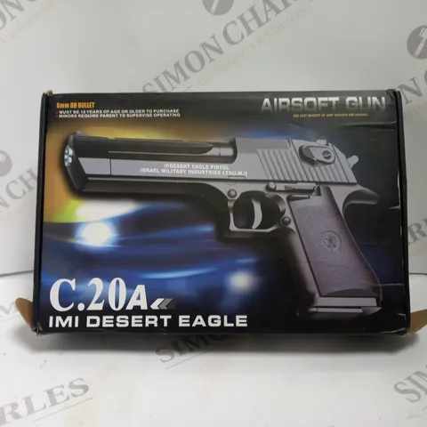 BOXED AIRSOFT GUN C.20A IMI DESERT EAGLE - COLLECTION ONLY