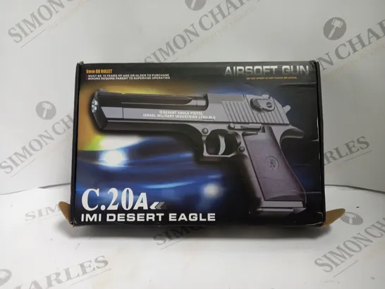 BOXED AIRSOFT GUN C.20A IMI DESERT EAGLE - COLLECTION ONLY