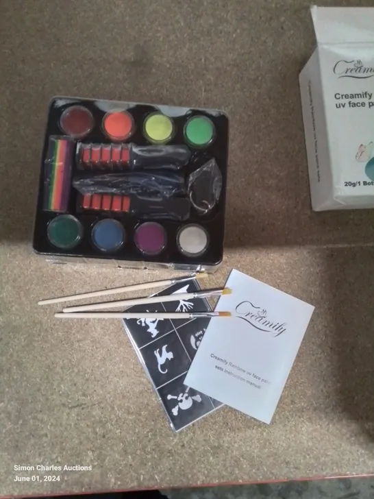 BOXED CREAMIFY RAINBOW UV FACE PAINTING SET 