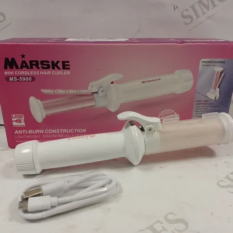 BOXED MARSKE MINI CORDLESS HAIR CURLER MS-5900