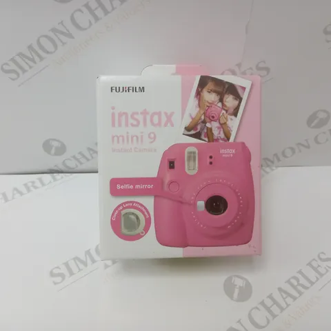 BRAND NEW BOXED FUJIFILM INSTAX MINI 9 INSTANT CAMERA IN PINK