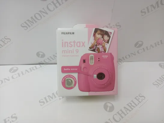 BRAND NEW BOXED FUJIFILM INSTAX MINI 9 INSTANT CAMERA IN PINK