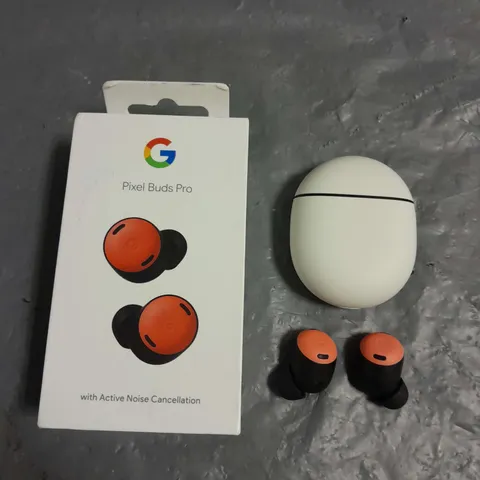 BOXED GOOGLE PIXEL BUDS PRO IN CORAL/BLACK