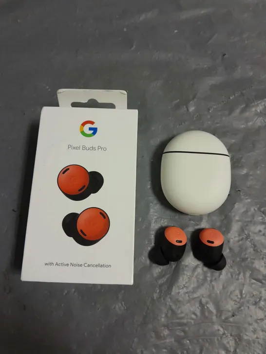 BOXED GOOGLE PIXEL BUDS PRO IN CORAL/BLACK