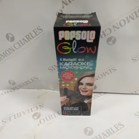 BOXED AND SEALED POPSOLO GLOW BLUETOOTH KARAOKE MICROPHONE
