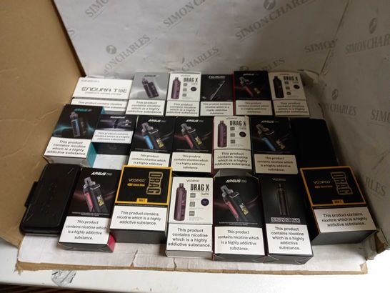 LOT OF APPROXIMATELY 20 E-CIGARATTES TO INCLUDE ARGUS PRO, AND VOOPOO DRAG X ETC.