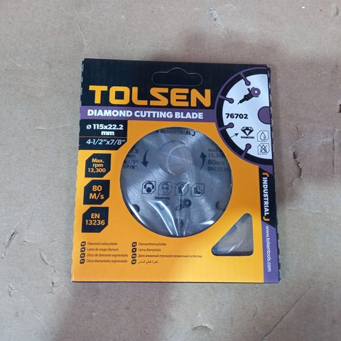 BOXED AND SEALED TOLSEN DIAMOND CUTTING BLADE 115X22.2MM
