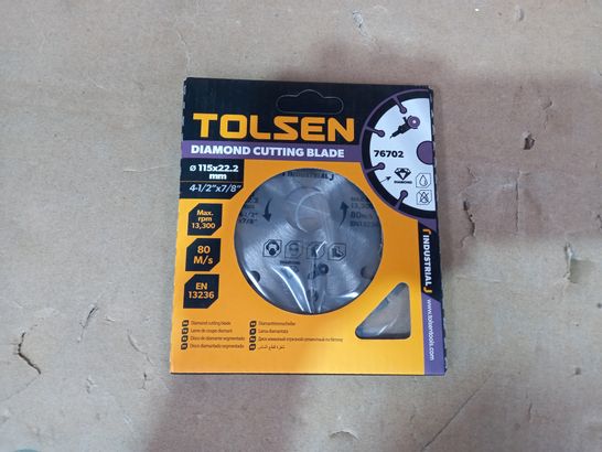 BOXED AND SEALED TOLSEN DIAMOND CUTTING BLADE 115X22.2MM