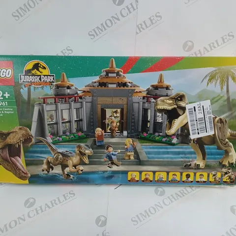 BOXED LEGO JURASSIC PARK 30TH ANNIVERSARY VISITOR CENTRE: T. REX & RAPTOR ATTACK 76961