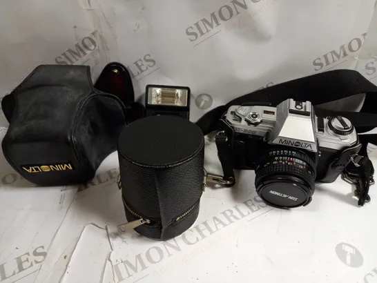 MINOLTA X-300 VINTAGE CAMERA & ACCESSORIES 