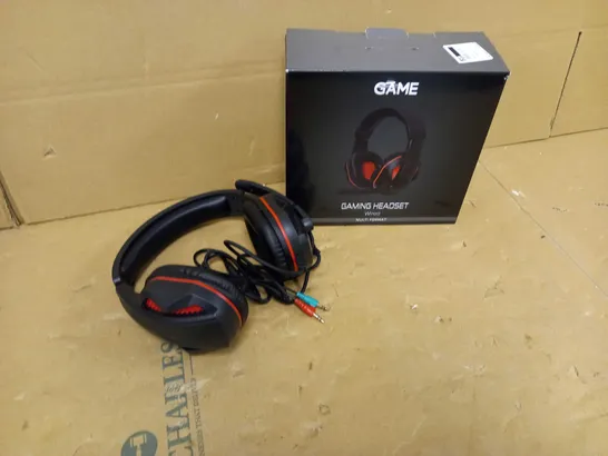 BOXED GAME BLACK/RED HEADSET