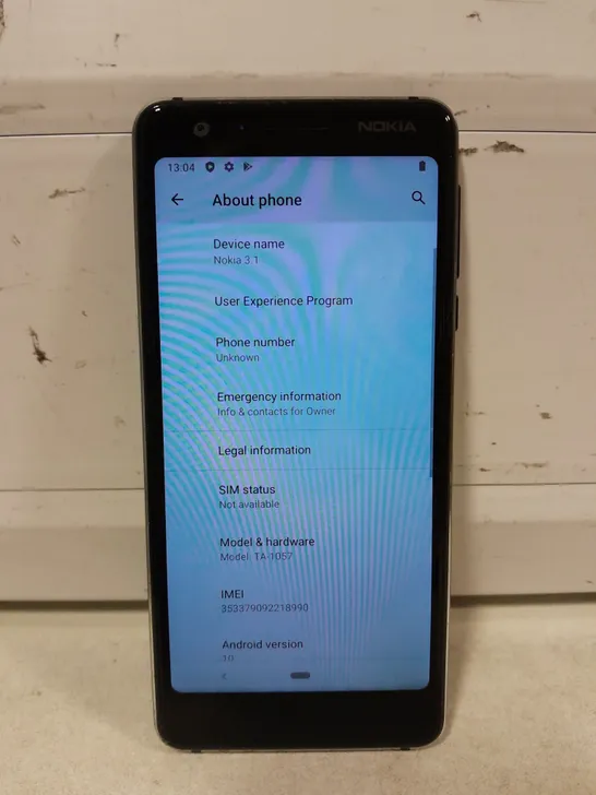 NOKIA 3.1 ANDROID ONE MOBILE PHONE