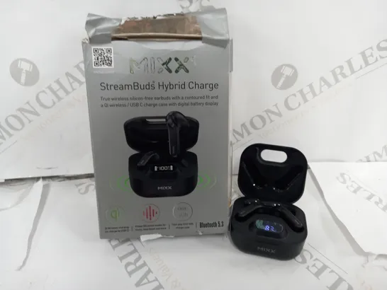 BOXED MIXX STREAMBUDS HYBRID CHARGE TRUE WIRELESS EARBUDS