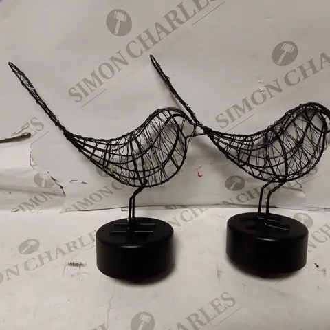 LUXFORM LIGHTING BIRD ON STICK SET BLACK 