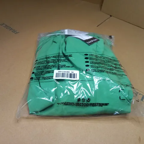 PACKAGED BOOHOO BRIGHT GREEN OVERSIZED TAILORED BLAZER DRESS - SIZE 8