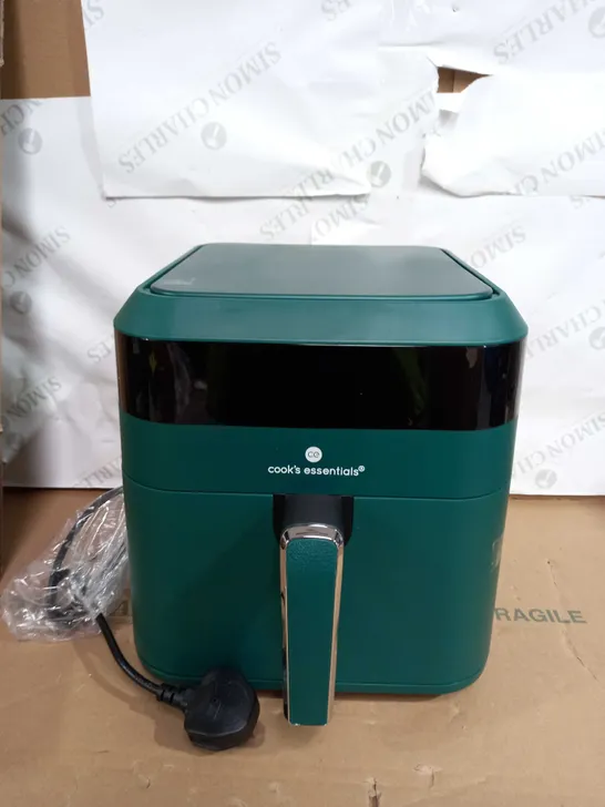 COOKS ESSENTIALS AIR FRYER WITH COOKING TRAY AND GRILL RACK COLOUR: EMERALD