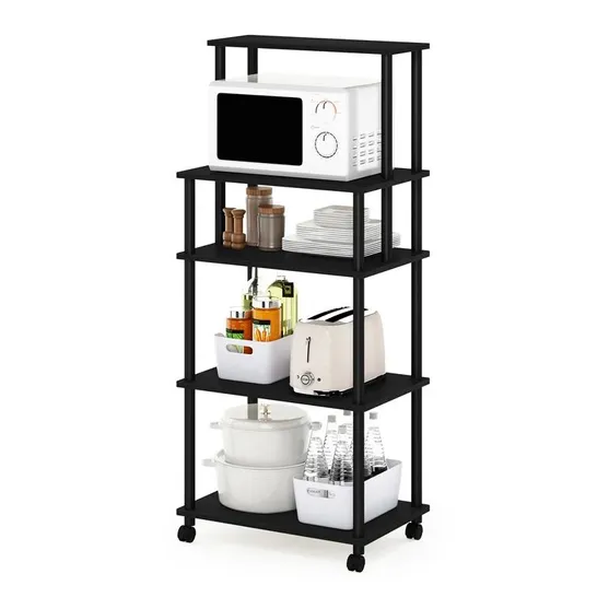 BOXED DESIGNER ROLLING KITCHEN TROLLEY 50.4cm wide