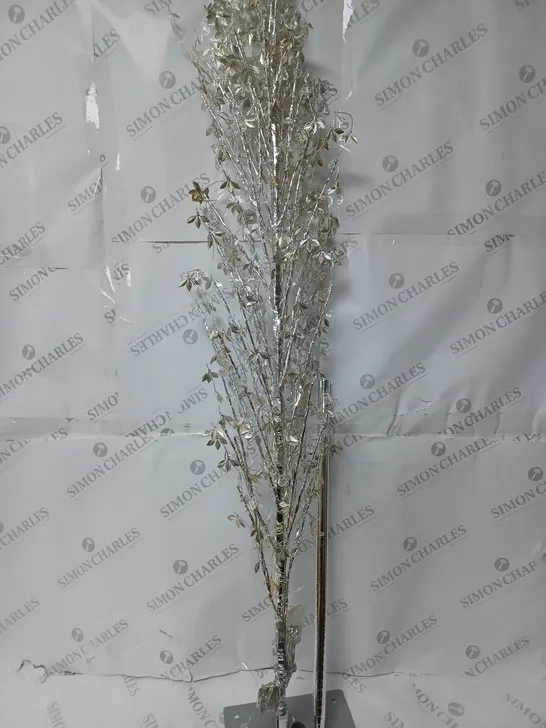 BOXED ALISON CORK PRE LIT JEWELED TREE IN SILVER