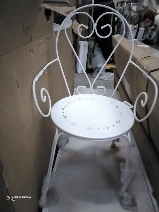 METAL FRAMED GARDEN CHAIR 