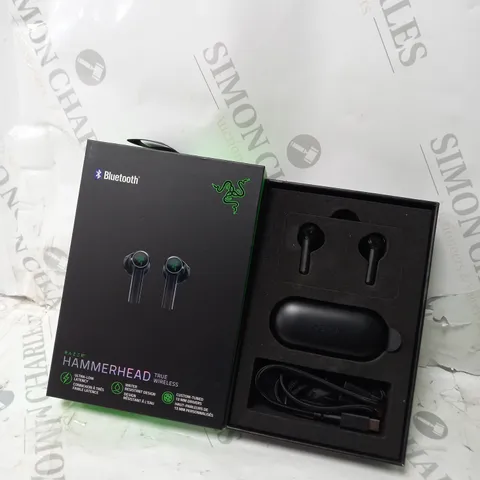 RAZER HAMMERHEAD TRUE WIRELESS BLUETOOTH IPX4 IN EAR HEADPHONES - BLACK