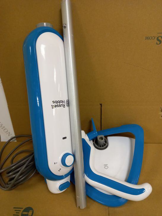 RUSSELL HOBBS RHSM1001-G STEAM AND CLEAN STEAM MOP WHITE & AQUA