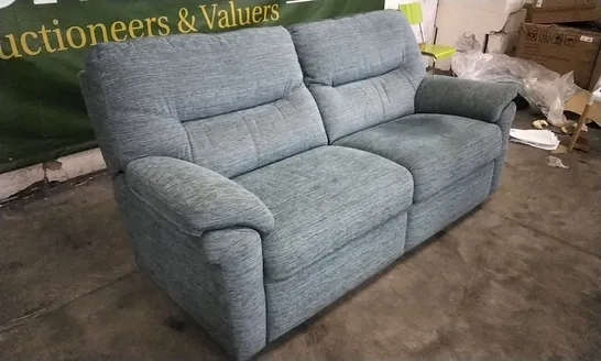 QUALITY BRITISH DESIGNED & MANUFACTURED G PLAN SEATTLE 3 SEATER WAFFLE MARINE FABRIC SOFA