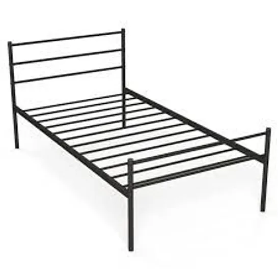 BOXED COSTWAY SINGLE METAL BED FRAME WITH METAL SLATS (1 BOX)