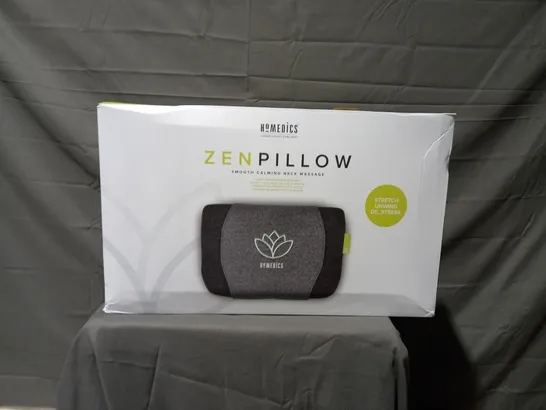 BOXED HOMEDICS ZEN PILLOW SMOOTH CALMING NECK MASSAGE 