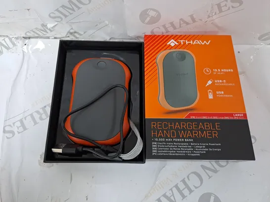 BOXED THAW 10,000MAH HAND WARMER IN GREY