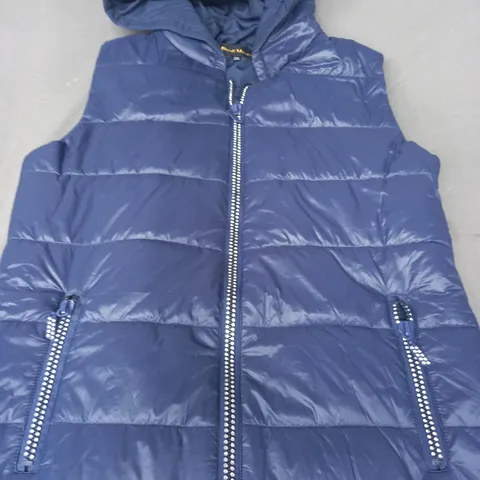 FRANK USHER PADDED GILET W. ZIP IN NAVY SIZE S/M