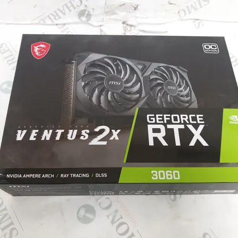 BOXED MSI VENTUS 2X GEFORCE RTX GRAPHICS CARD 3060