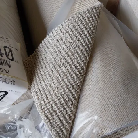 ROLL OF QUALITY SISAL WEAVE CLASSIC FLAXEN CARPET // SIZE: 3.5 X 4m