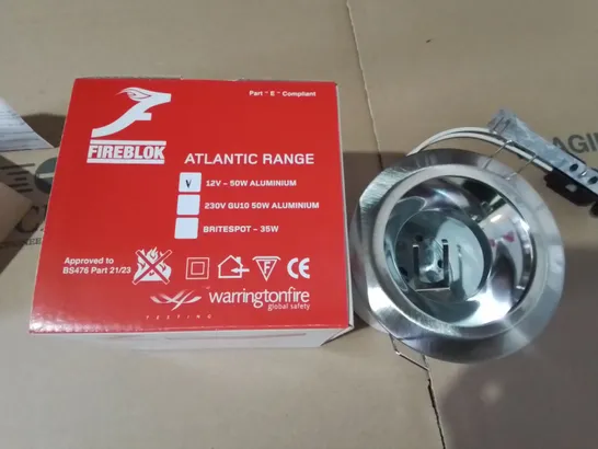 LOT OF APPROXIMATELY 48 BOXED AS NEW FIREBLOK ATLANTIC RANGE 100 MINUTE FIRE RATED DOWNLIGHTS