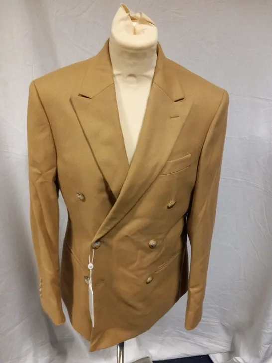 MOSS SLIM FIT BROWN SUIT SIZE 38S BLAZER AND WAIST 30S 