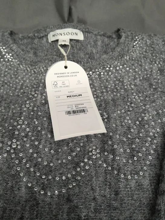 MONSOON JUMPER JUMPER IN GREY SIZE MEDIUM